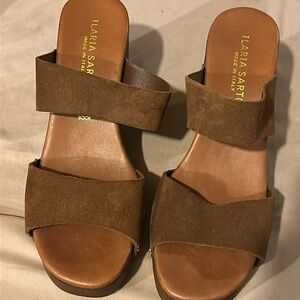Wood Ilaria Santori sandals. brown size 7.5